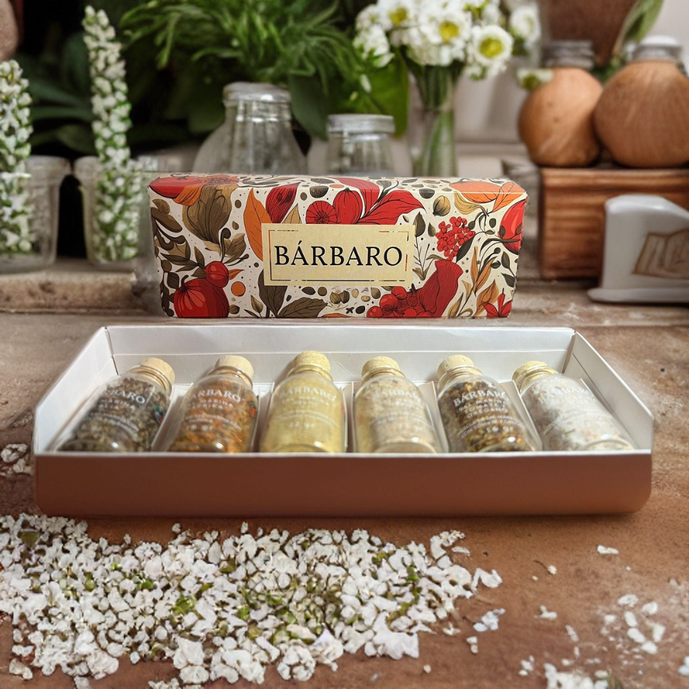 Kit sal marina saborizada 6 variedades (3 x16g y 3 x 22g) ¡Nueva presentación!