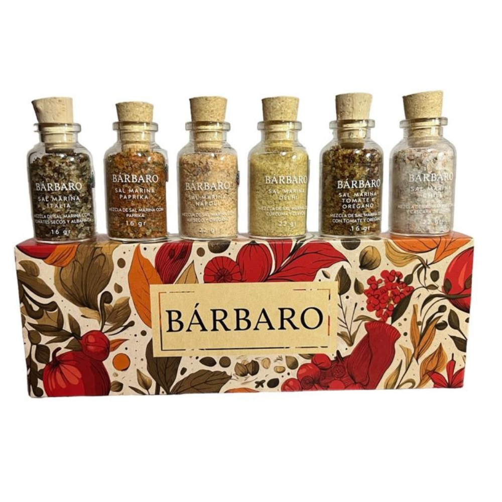 Kit sal marina saborizada 6 variedades (3 x16g y 3 x 22g) ¡Nueva presentación!