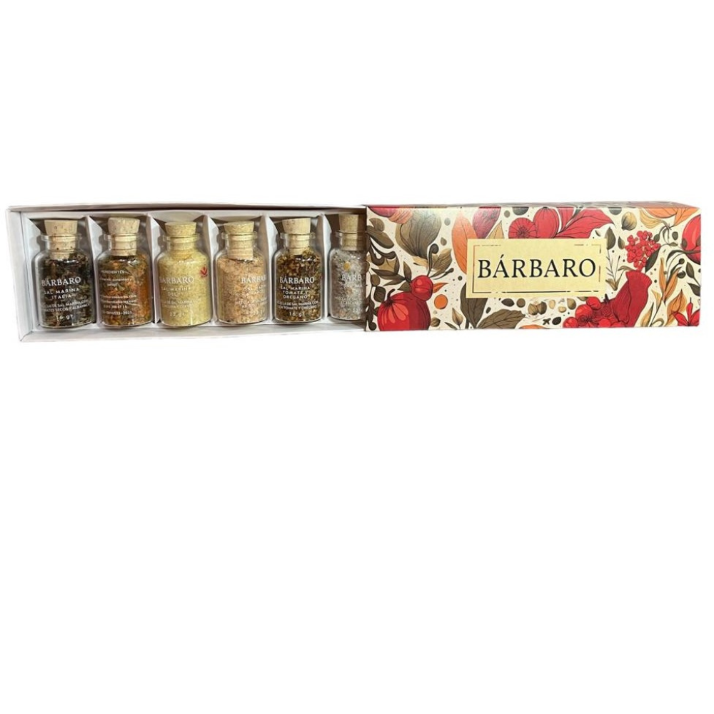 Kit sal marina saborizada 6 variedades (3 x16g y 3 x 22g) ¡Nueva presentación!