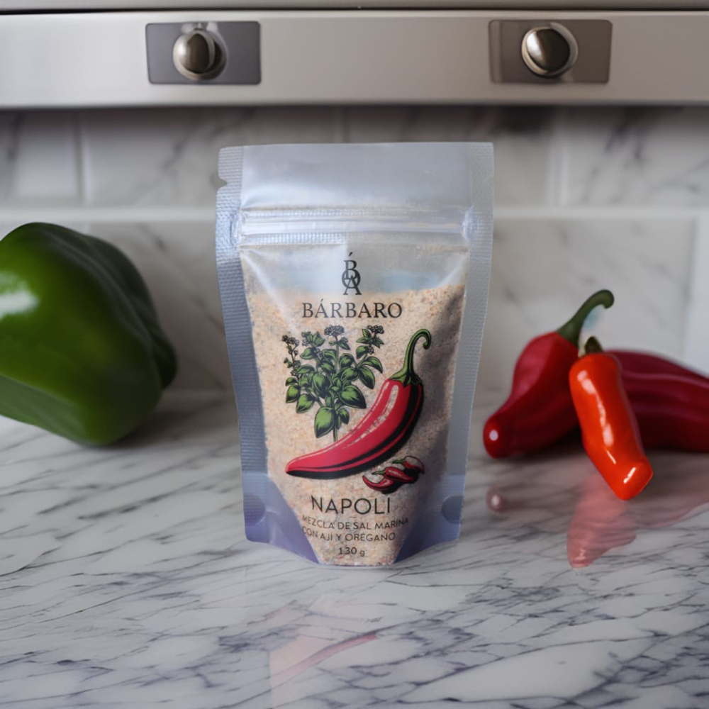 Kit sal marina saborizada, 6 variedades 2x90g, 1 x110g y 3x130g.